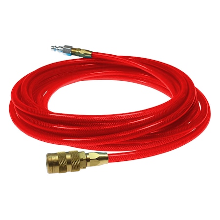 Coilhose Pneumatics Flexeel Hose 1/4 ID x 25 ft 1/4 Automotive Transparent Red PFE4025TR16X